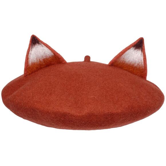 1424 Handmade Nick Fox Ear Beret Adult Size Hat Vintage Painter Wool Cap main image 7